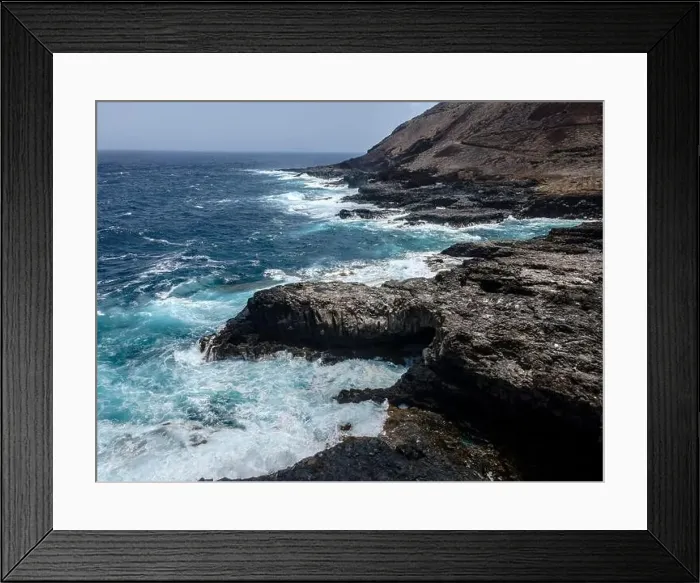 Framed Print : aerial drone flight over the beautiful canary island el hierro in spain in summer Framed Print : aerial drone flight over the beautiful canary island el hierro in spain in summer