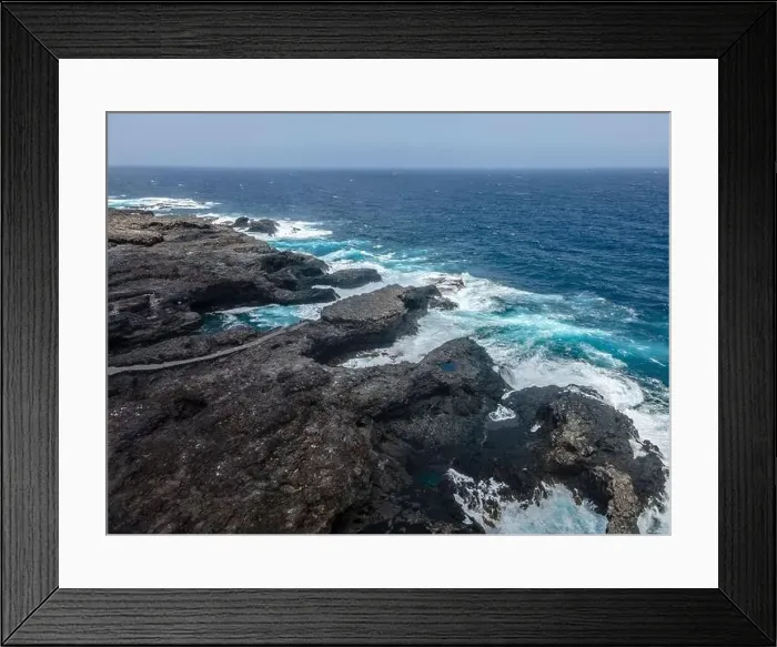 Framed Print : aerial drone flight over the beautiful canary island el hierro in spain in summer Framed Print : aerial drone flight over the beautiful canary island el hierro in spain in summer