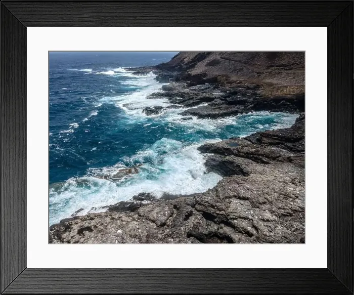 Framed Print : aerial drone flight over the beautiful canary island el hierro in spain in summer Framed Print : aerial drone flight over the beautiful canary island el hierro in spain in summer