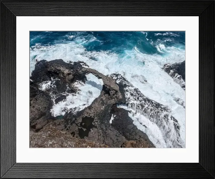 Framed Print : aerial drone flight over the beautiful canary island el hierro in spain in summer Framed Print : aerial drone flight over the beautiful canary island el hierro in spain in summer