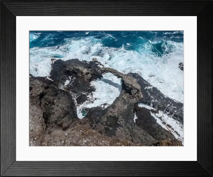 Framed Print : aerial drone flight over the beautiful canary island el hierro in spain in summer Framed Print : aerial drone flight over the beautiful canary island el hierro in spain in summer