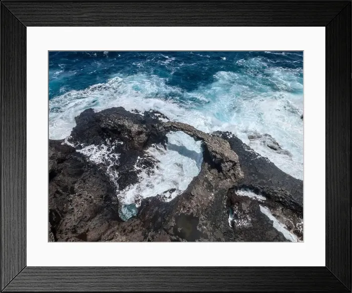 Framed Print : aerial drone flight over the beautiful canary island el hierro in spain in summer Framed Print : aerial drone flight over the beautiful canary island el hierro in spain in summer