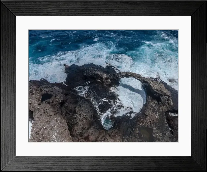 Framed Print : aerial drone flight over the beautiful canary island el hierro in spain in summer Framed Print : aerial drone flight over the beautiful canary island el hierro in spain in summer