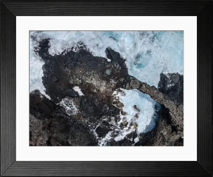 Framed Print : aerial drone flight over the beautiful canary island el hierro in spain in summer Framed Print : aerial drone flight over the beautiful canary island el hierro in spain in summer