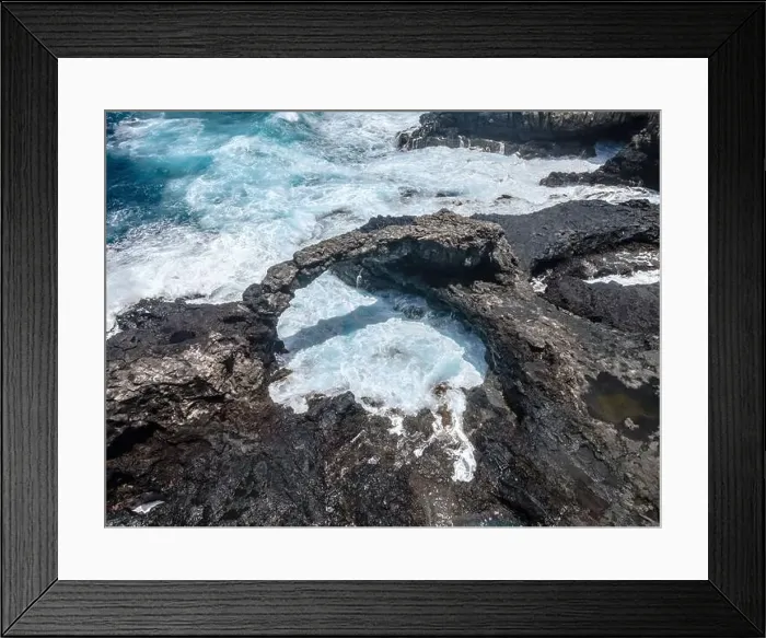 Framed Print : aerial drone flight over the beautiful canary island el hierro in spain in summer Framed Print : aerial drone flight over the beautiful canary island el hierro in spain in summer