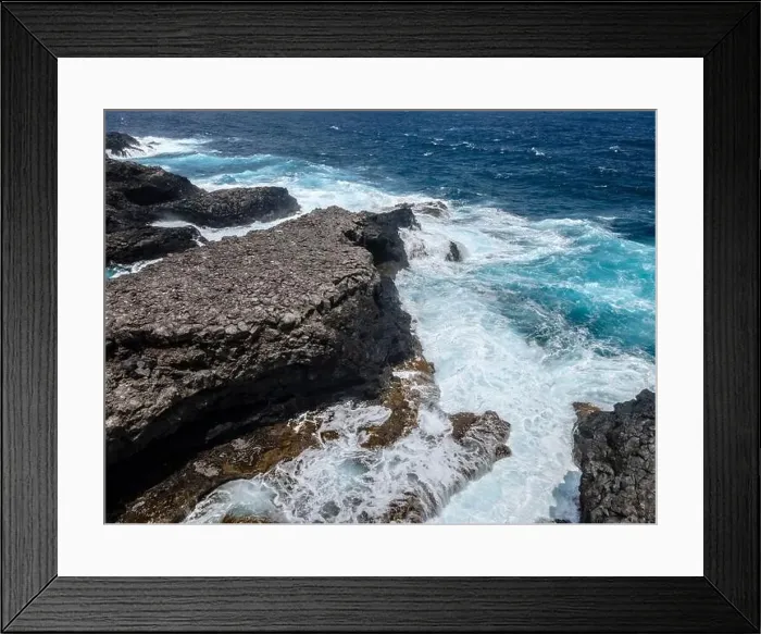 Framed Print : aerial drone flight over the beautiful canary island el hierro in spain in summer Framed Print : aerial drone flight over the beautiful canary island el hierro in spain in summer