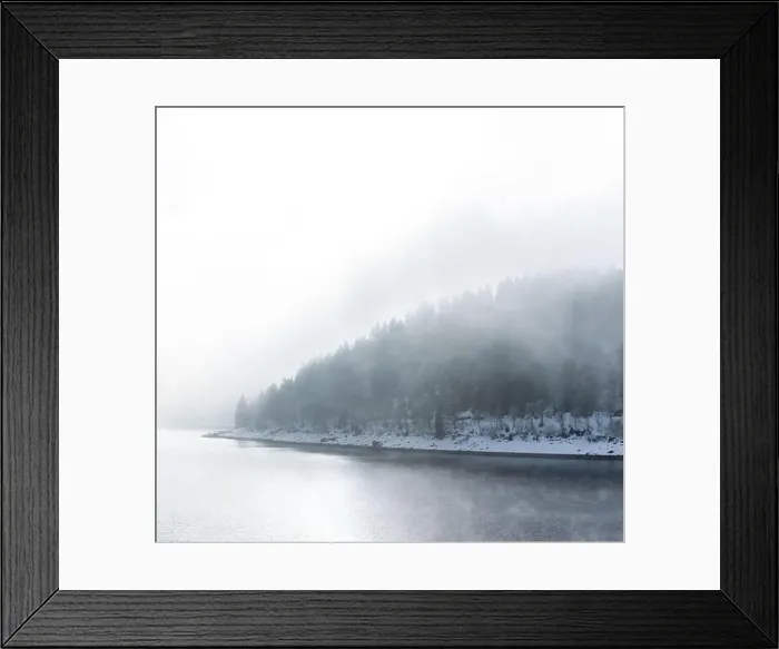 Framed Print : Snow-covered landscape at Christmas time at the Schluchsee in the Upper Black Forest, Germany Framed Print : Snow-covered landscape at Christmas time at the Schluchsee in the Upper Black Forest, Germany