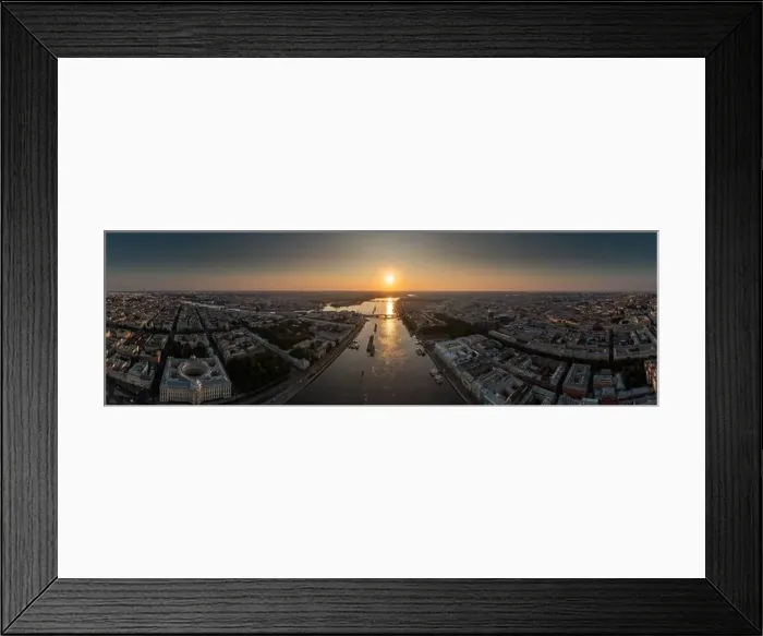 Framed Print : Aerial panoramic landscape of warships in the waters of the Neva River before the holiday of the Russian Navy Framed Print : Aerial panoramic landscape of warships in the waters of the Neva River before the holiday of the Russian Navy