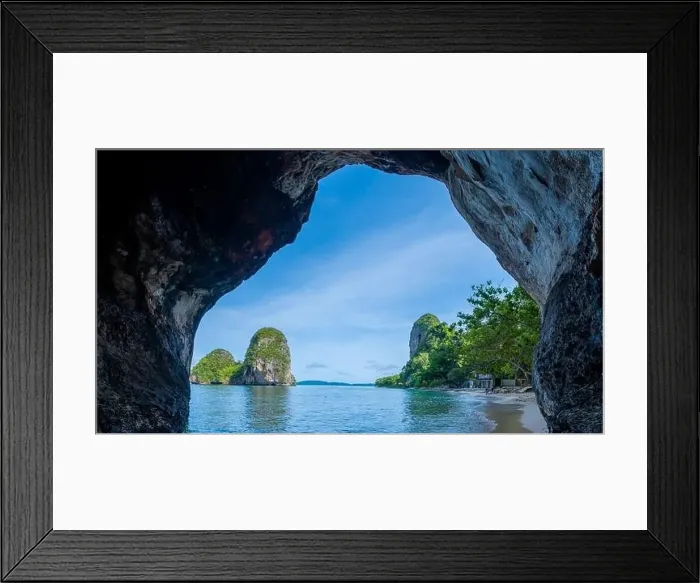 Framed Print : Railay beach Krabi Thailand, tropical beach of Railay Krabi Framed Print : Railay beach Krabi Thailand, tropical beach of Railay Krabi