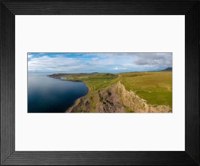 Framed Print : Panorama view of the wild and rugged coast of the Trottrnnish Peninsula on the Isle of Skye Framed Print : Panorama view of the wild and rugged coast of the Trottrnnish Peninsula on the Isle of Skye