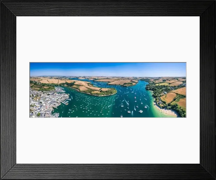Framed Print : SALCOMBE and Kingsbridge Estuary from a drone, South Hams, Devon, England Framed Print : SALCOMBE and Kingsbridge Estuary from a drone, South Hams, Devon, England