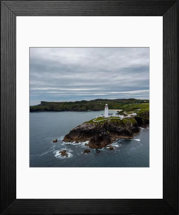 Framed Print : A drone landscape view of Fanad Head Lighthouse and Peninsula on the northern coast of Ireland Framed Print : A drone landscape view of Fanad Head Lighthouse and Peninsula on the northern coast of Ireland