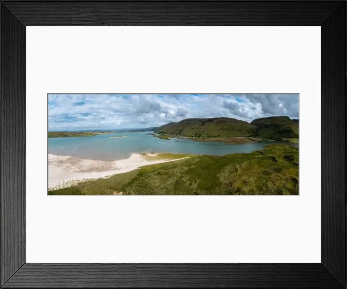 Framed Print : A panorama drone landscape view of Loughros Beg Bay Framed Print : A panorama drone landscape view of Loughros Beg Bay