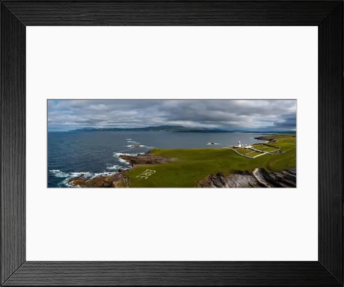 Framed Print : A drone panorama landscape of St. John's Point and the lighthouse in Donegal Bay in the northwest of Ireland Framed Print : A drone panorama landscape of St. John's Point and the lighthouse in Donegal Bay in the northwest of Ireland