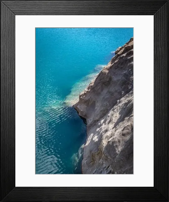 Framed Print : Wonderful landscape at the Luenersee with dam wall and rocks in Vorarlberg, Austria Framed Print : Wonderful landscape at the Luenersee with dam wall and rocks in Vorarlberg, Austria