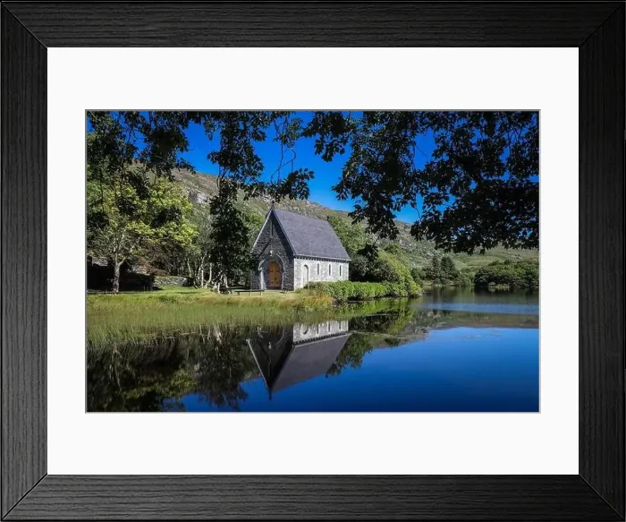 Framed Print : Gougane Barra is a scenic valley and heritage site in the Shehy Mountains of County Cork Framed Print : Gougane Barra is a scenic valley and heritage site in the Shehy Mountains of County Cork