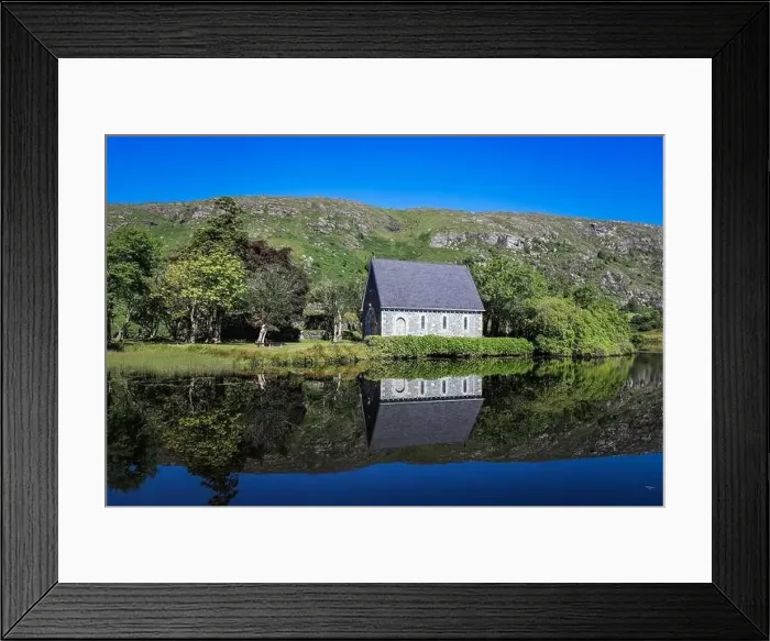 Framed Print : Gougane Barra is a scenic valley and heritage site in the Shehy Mountains of County Cork Framed Print : Gougane Barra is a scenic valley and heritage site in the Shehy Mountains of County Cork