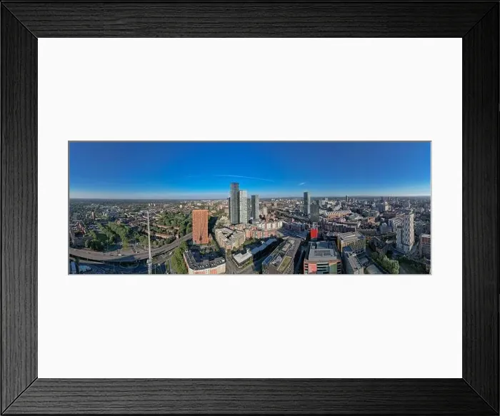 Framed Print : Panoramic Manchester City Centre Drone Aerial View Above Building Work Skyline Construction Blue Sky Summer Beetham Framed Print : Panoramic Manchester City Centre Drone Aerial View Above Building Work Skyline Construction Blue Sky Summer Beetham