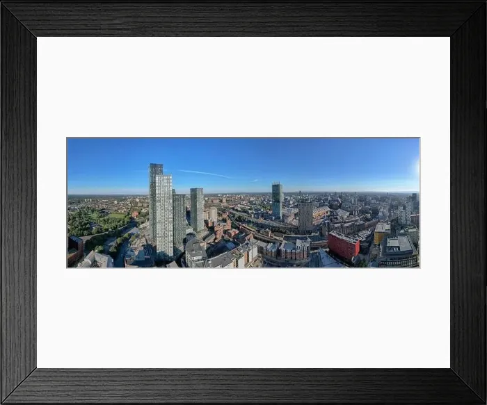 Framed Print : Panoramic Manchester City Centre Drone Aerial View Above Building Work Skyline Construction Blue Sky Summer Beetham Framed Print : Panoramic Manchester City Centre Drone Aerial View Above Building Work Skyline Construction Blue Sky Summer Beetham