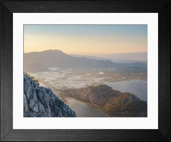 Framed Print : Travel to Best touristic destination, viewpoint over Dalyan. Iztuzu Beach Drone Photo, Aegean Sea, Dalyan Mugla Turkey Framed Print : Travel to Best touristic destination, viewpoint over Dalyan. Iztuzu Beach Drone Photo, Aegean Sea, Dalyan Mugla Turkey