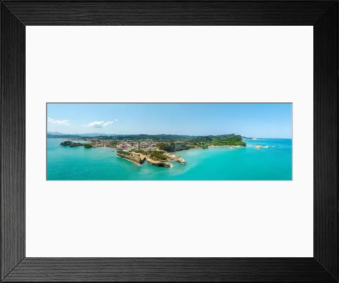 Framed Print : Aerial view of the promontory of Sidari in the northern part of the island of Corfu Framed Print : Aerial view of the promontory of Sidari in the northern part of the island of Corfu