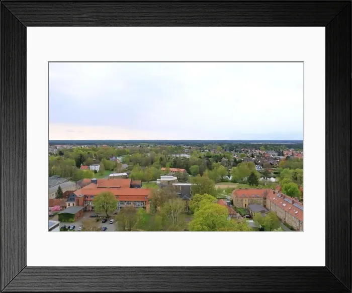 Framed Print : Arial Photo of the landscape in Germany in Eberswalde, Brandenburg (from Finow Tower) Framed Print : Arial Photo of the landscape in Germany in Eberswalde, Brandenburg (from Finow Tower)