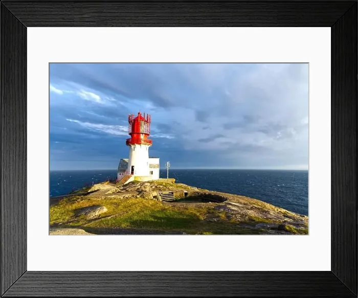 Framed Print : Lindesnes Lighthouse on the southernmost point of Norway Europe beautiful Nature Norway landscape panorama Framed Print : Lindesnes Lighthouse on the southernmost point of Norway Europe beautiful Nature Norway landscape panorama