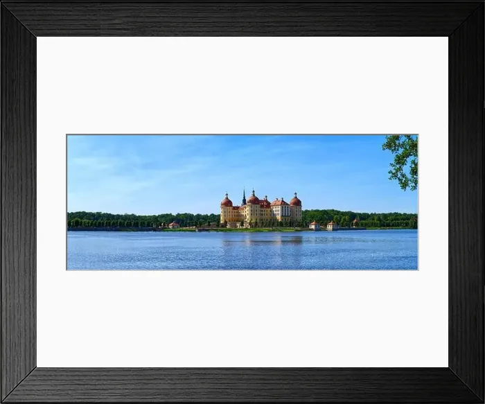 Framed Print : Moritzburg Castle in Germany Europe aerial view nice weather romantic castle Framed Print : Moritzburg Castle in Germany Europe aerial view nice weather romantic castle