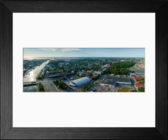 Framed Print : Aerial view of the Liepaja city in Latvia Framed Print : Aerial view of the Liepaja city in Latvia