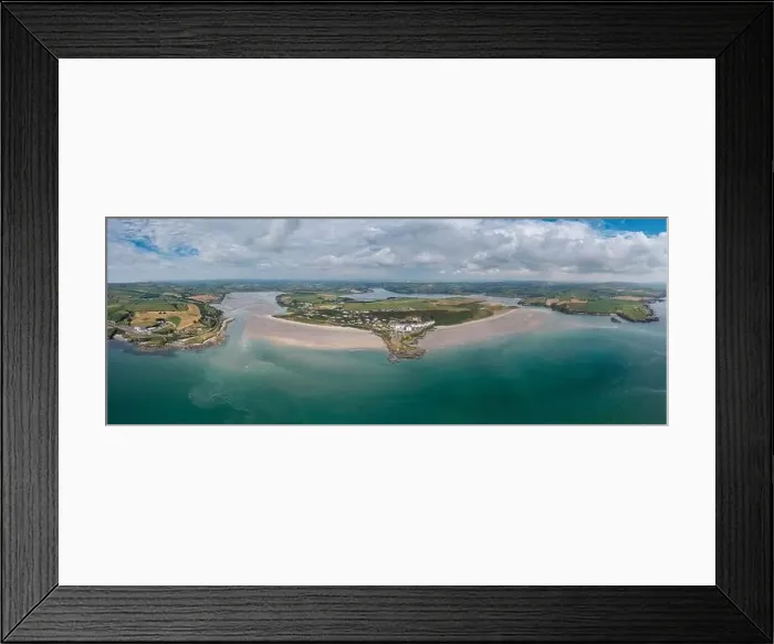 Framed Print : A panorama landscape view of Inchydoney Beach in County Cork of southwestern Ireland Framed Print : A panorama landscape view of Inchydoney Beach in County Cork of southwestern Ireland