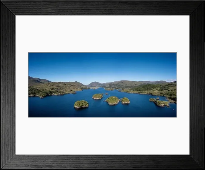 Framed Print : A panorama landscape of the Upper Lake and Purple Mountains in Killarney National Park Framed Print : A panorama landscape of the Upper Lake and Purple Mountains in Killarney National Park
