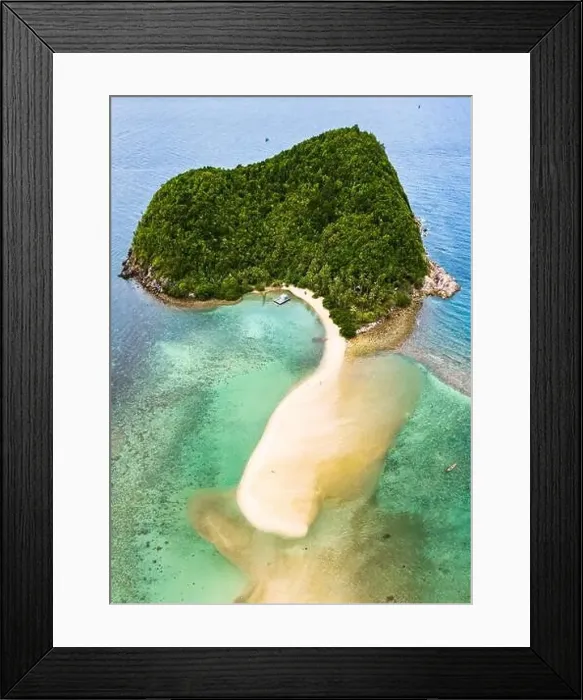 Framed Print : Aerial view of Mae Haad beach in koh Phangan, Surat Thani, Thailand Framed Print : Aerial view of Mae Haad beach in koh Phangan, Surat Thani, Thailand