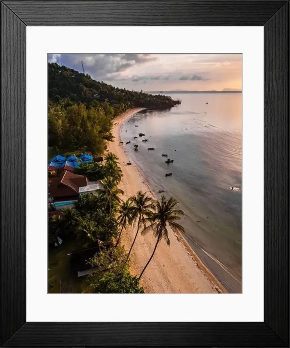 Framed Print : Haad Yao beach in koh Phangan, Surat Thani, Thailand Framed Print : Haad Yao beach in koh Phangan, Surat Thani, Thailand