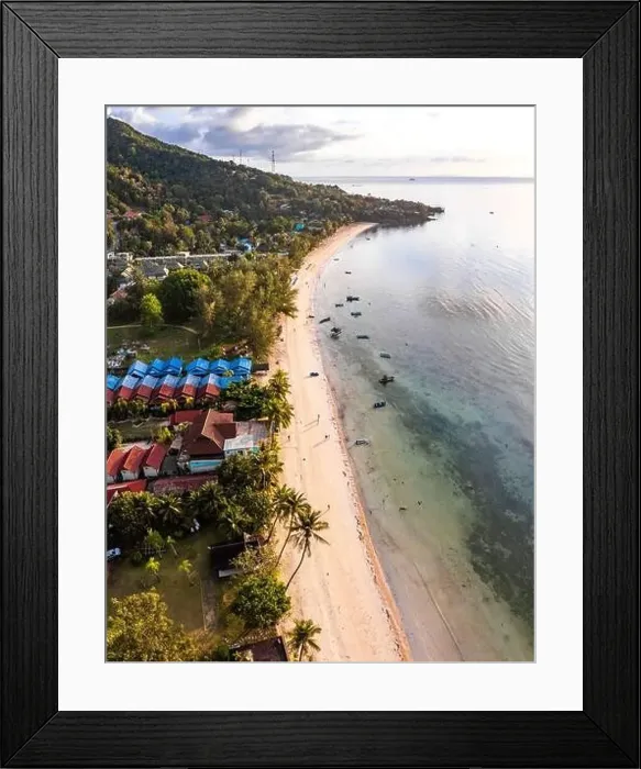 Framed Print : Haad Yao beach in koh Phangan, Surat Thani, Thailand