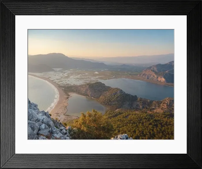Framed Print : Travel to Best touristic destination, viewpoint over Dalyan. Iztuzu Beach Drone Photo, Aegean Sea, Dalyan Mugla Turkey Framed Print : Travel to Best touristic destination, viewpoint over Dalyan. Iztuzu Beach Drone Photo, Aegean Sea, Dalyan Mugla Turkey