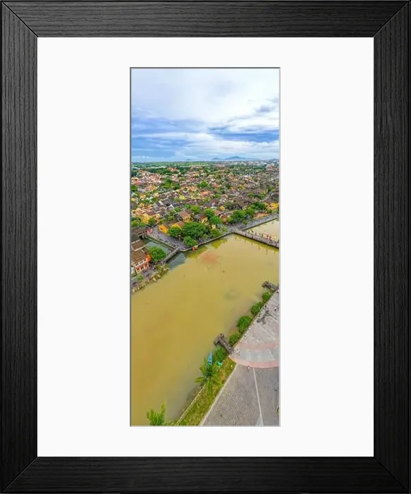 Framed Print : Hoi An, Vietnam : Panorama Aerial view of Hoi An ancient town Framed Print : Hoi An, Vietnam : Panorama Aerial view of Hoi An ancient town
