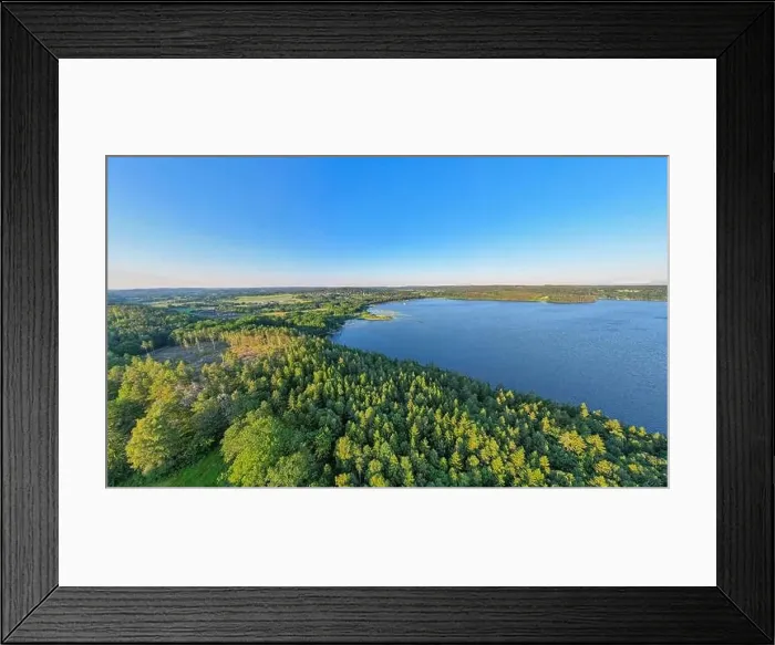 Framed Print : Panorama of the forest and lake by Satila village in sweden Framed Print : Panorama of the forest and lake by Satila village in sweden