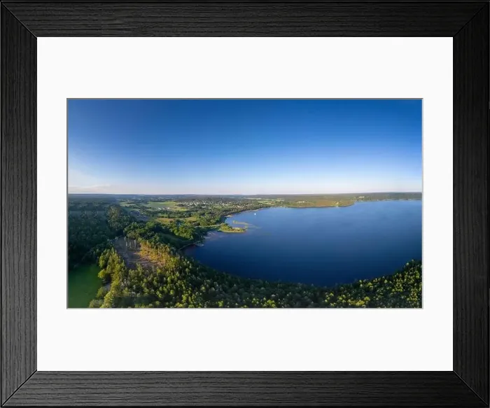 Framed Print : Panorama of the forest and lake by Satila village in sweden Framed Print : Panorama of the forest and lake by Satila village in sweden