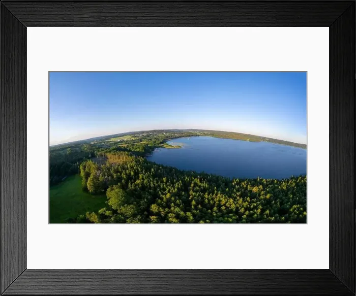 Framed Print : Panorama of the forest and lake by Satila village in sweden Framed Print : Panorama of the forest and lake by Satila village in sweden