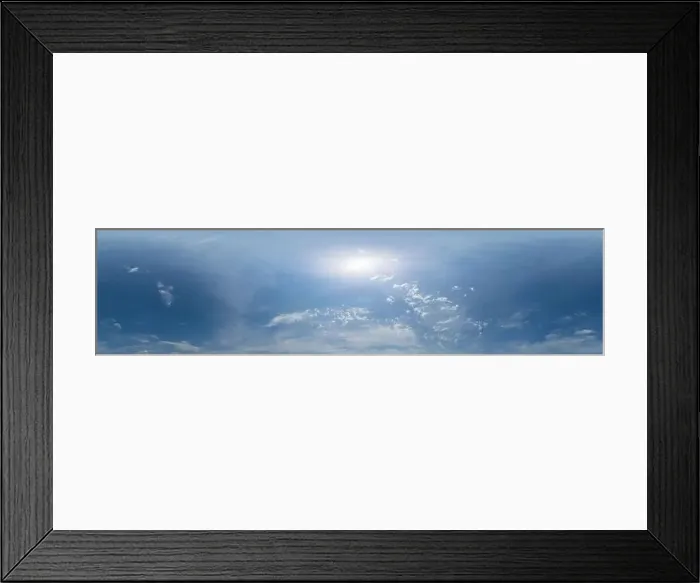 Framed Print : Blue summer sky panorama with light Cirrus clouds Framed Print : Blue summer sky panorama with light Cirrus clouds