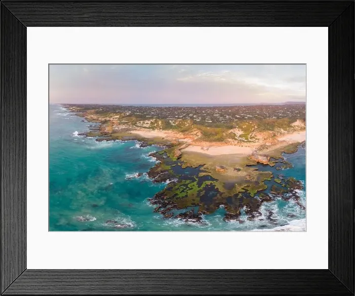 Framed Print : An aerial shot of Mornington Peninsula towards Point Nepean and Port Phillip Bay at sunset in Victoria, Australia Framed Print : An aerial shot of Mornington Peninsula towards Point Nepean and Port Phillip Bay at sunset in Victoria, Australia