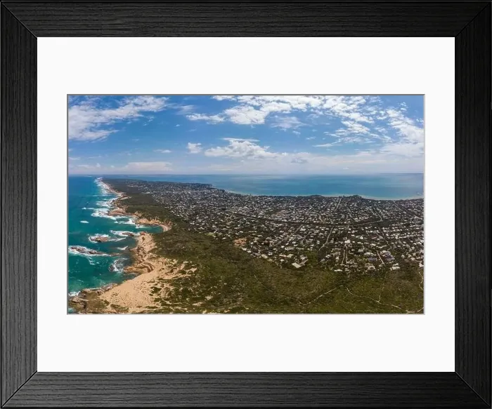 Framed Print : An aerial shot of Mornington Peninsula towards Point Nepean and Port Phillip Bay in Victoria, Australia Framed Print : An aerial shot of Mornington Peninsula towards Point Nepean and Port Phillip Bay in Victoria, Australia