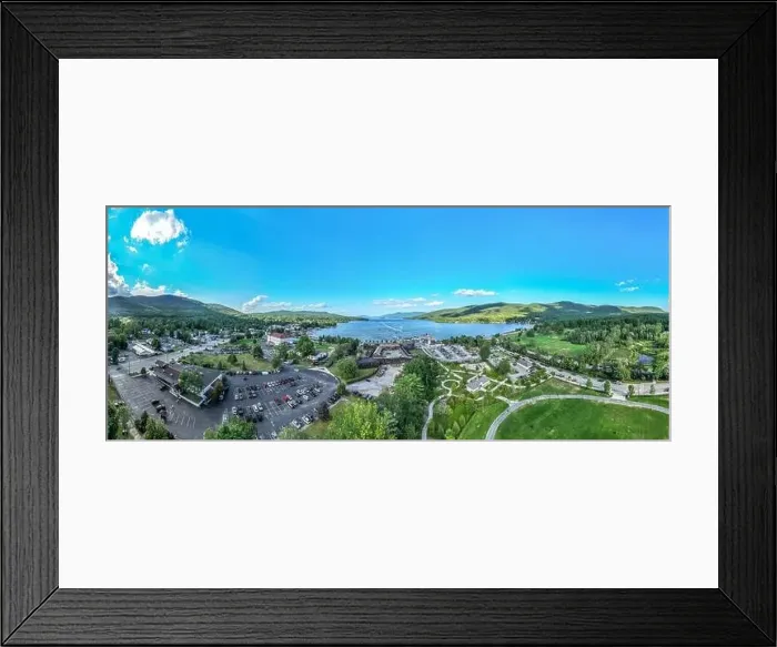 Framed Print : Aerial view of Fort William Henry at Lake George Framed Print : Aerial view of Fort William Henry at Lake George