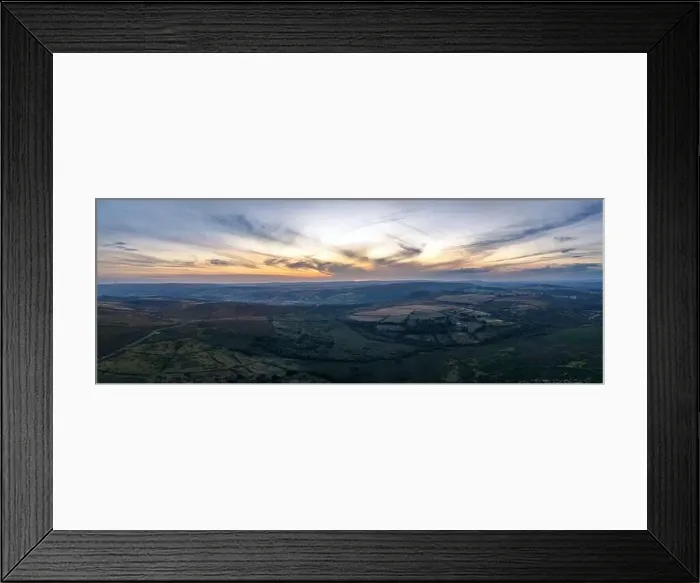 Framed Print : Sunset over Haytor Rocks from a drone, Dartmoor Park, Devon, England, Europe Framed Print : Sunset over Haytor Rocks from a drone, Dartmoor Park, Devon, England, Europe
