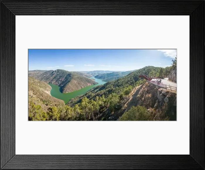 Framed Print : Viewpoint of Ujo over the meander of the river Tua, in the Douro region Framed Print : Viewpoint of Ujo over the meander of the river Tua, in the Douro region