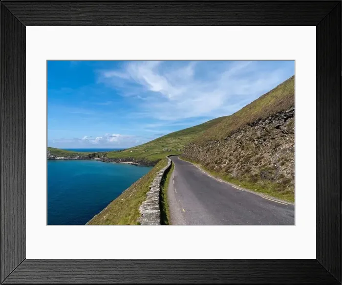 Framed Print : the Wild Atlantic Way coastal road on Dingle Peninsula in County Kerry of western Ireland Framed Print : the Wild Atlantic Way coastal road on Dingle Peninsula in County Kerry of western Ireland