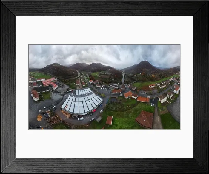 Framed Print : Aerial view of photovoltaic power plant Framed Print : Aerial view of photovoltaic power plant