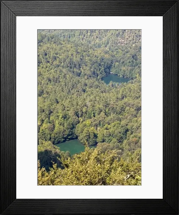 Framed Print : Lake hidden in the forest. View of forest and lake from above. Bolu Yedigoller Framed Print : Lake hidden in the forest. View of forest and lake from above. Bolu Yedigoller