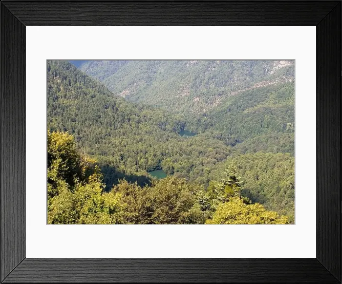 Framed Print : Lake hidden in the forest. View of forest and lake from above. Bolu Yedigoller Framed Print : Lake hidden in the forest. View of forest and lake from above. Bolu Yedigoller