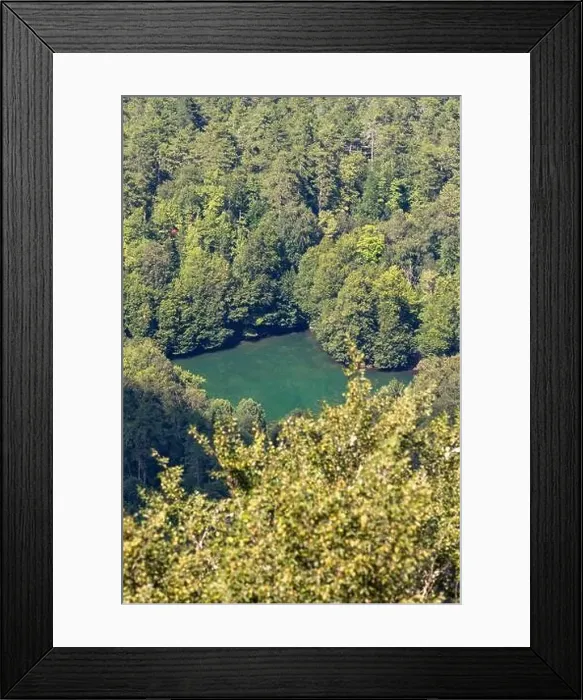 Framed Print : Lake hidden in the forest. View of forest and lake from above. Bolu Yedigoller Framed Print : Lake hidden in the forest. View of forest and lake from above. Bolu Yedigoller